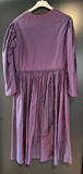 Damen Trachten Dirndl Langarm Lila Rot gemustert ca. Gr. 42