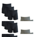 Herren Retropants Boxershorts 3er Pack Schwarz Khaki Gr. M L XL 2XL