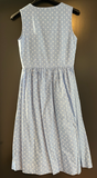 Kinder Trachten Dirndl ärmellos blau, weiß gemustert Gr. 140 v. Der Wildschütz