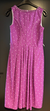 Damen Trachten Dirndl ärmellos Lila, Weiß geblümt ca. Gr. 42 v. C&A