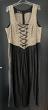 Damen Trachten Dirndl ärmellos Schwarz Grau Gr. 44 v. Berwin & Wolff