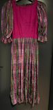 Damen Trachten Dirndl 3/4 Arm Lila, Rosa, Grün gemustert Gr. 36