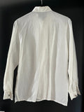 Damen Trachten Bluse weiß Leinen ca. Gr. 36 v. Distler