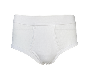 Herren Slip Unterhose 3er Pack Weiß Baumwolle Gr. M