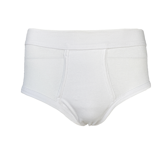 Herren Slip Unterhose 3er Pack Weiß Baumwolle Gr. M
