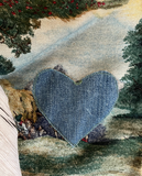 Damen Trachten Janker/Jacke grün/Mehrfarbig gemustert ca. Gr. 44 v. Hammerschmid