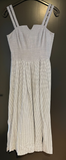 Damen Trachten Dirndl ärmellos Blau, Weiß kariert ca. Gr. 34 v. Tofana