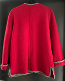 Damen Trachten Janker/Jacke Rot ca. Gr. 38 v. Litza