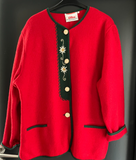 Damen Trachten Janker/Jacke Rot ca. Gr. 46 v. Litza