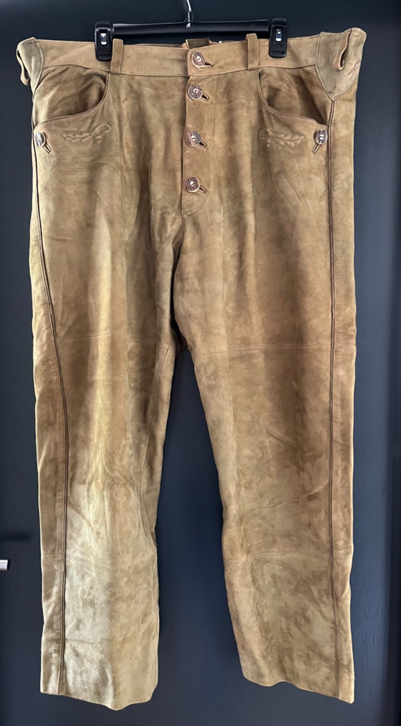 Herren Trachten Hose/Lederhose Braun ca. Gr. 54