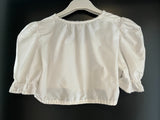 Damen Trachten Dirndl Bluse kurzarm weiß ca. Gr. 42 v. Alois Amann