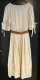 Damen Trachten Dirndl kurzarm Beige mit Gürtel Gr. 40 v. C&A