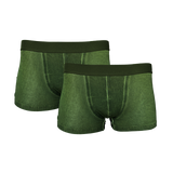 Herren Retropants 2er Pack Grün Rost Navy Blau Baumwolle Gr. M