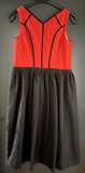 Damen Trachten Dirndl ärmellos Rot Schwarz ca. Gr. 42 v. Wieser