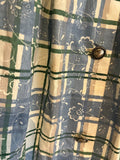 Damen Trachten Dirndl kurzarm Blau, Weiß gemustert ca. Gr. 42 v. Hammerschmid