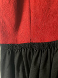 Damen Trachten Kleid ärmellos Rot/Schwarz Gr. 40 v. Edith Moden