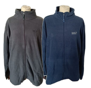 MAUI Herren Fleecejacke blau grau Gr. M L XL XXL