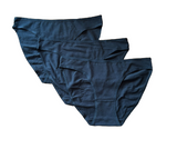 Damen Minislip 3er-Pack Weiß, Schwarz Gr. S, M, L, XL