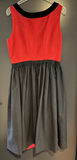 Damen Trachten Dirndl ärmellos Rot, Schwarz ca. Gr. 40