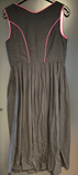 Damen Trachten Dirndl ärmellos Schwarz, Rosa Borte ca. Gr. 42 v. Lifos