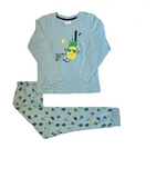 Jungen Pyjama Schlafanzug Langarm Navy, Blau Gr. 122/128