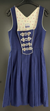 Damen Trachten Dirndl ärmellos  Blau ca. Gr. 36 v. Tiroler Dirndl