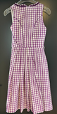 Damen Trachten Dirndl ärmellos Lila, Weiß kariert Gr. 34 v. C&A