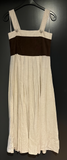 Damen Trachten Dirndl ärmellos Beige, Braun ca. Gr. 38