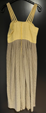 Damen Trachten Dirndl ärmellos Gelb Schwarz gemustert Gr. 36 v. Berwin & Wolff