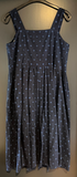 Damen Trachten Dirndl ärmellos Blau gemustert ca. Gr. 40