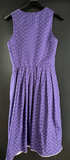 Damen Trachten Dirndl ärmellos Lila, Weiß gemustert ca. Gr. 36