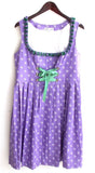 Damen Trachten Dirndl ärmellos lila geblümt Gr. 44 v. Alpenwelt