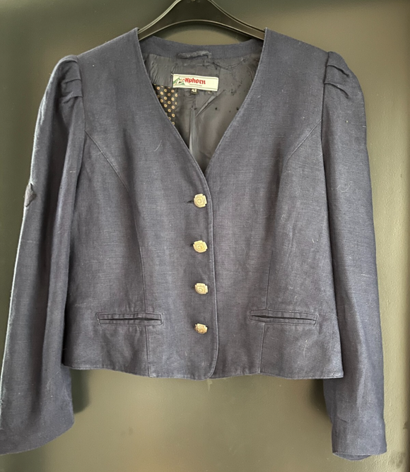 Damen Trachten Janker/Jacke Dunkelblau ca. Gr. 42 v. Alphorn