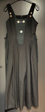 Damen Trachten Dirndl ärmellos Schwarz, Grün mit Stickerei Gr. 40