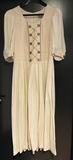 Damen Trachten Dirndl kurzarm Beige, Weiß ca. Gr. 40 v. M&G