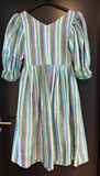 Damen Trachten Dirndl 3/4 Arm Grün, Blau, Grau gemustert Gr. 38 v. Sportalm