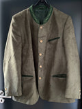 Herren Trachten Janker/Jacke Braun, grün ca. Gr. 43 v. Kaiseralm