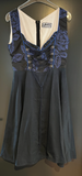 Damen Trachten Dirndl ärmellos Blau gemustert ca. Gr. 38 v. Lifos