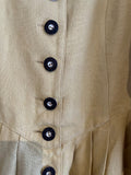 Damen Trachten Dirndl 3/4 Arm Gelb ca. Gr. 42