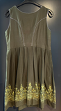 Damen Trachten Dirndl ärmellos Grün mit Strickerei Gr. 48 v. Salzburger Trachten