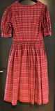 Damen Trachten Dirndl kurzarm Rot gemustert Gr. 40 v. Isola