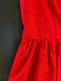 Kinder Trachten Dirndl ärmellos Rot, Blau mit Stickerei ca. Gr. 152
