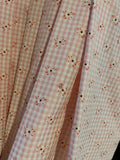 Damen Trachten Dirndl ärmellos Rosa, Weiß gemustert ca. Gr. 42 v. Distler