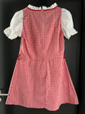 Damen Trachten Dirndl kurzarm Rot-Weiß kariert ca. Gr. 46