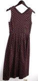 Damen Trachten Dirndl ärmellos braun gemustert Gr. 36 v. Original Steindl