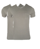 Herren T-Shirt 2er Pack Kurzarm Grau Grün Blau Gr. M
