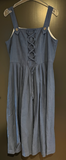Damen Trachten Dirndl ärmellos Blau ca. Gr. 40 v. C&A Landhaus