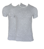 Herren T-Shirt 2er Pack Kurzarm Grau Grün Blau Gr. M