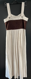 Damen Trachten Dirndl ärmellos Braun, Beige Gr. 38