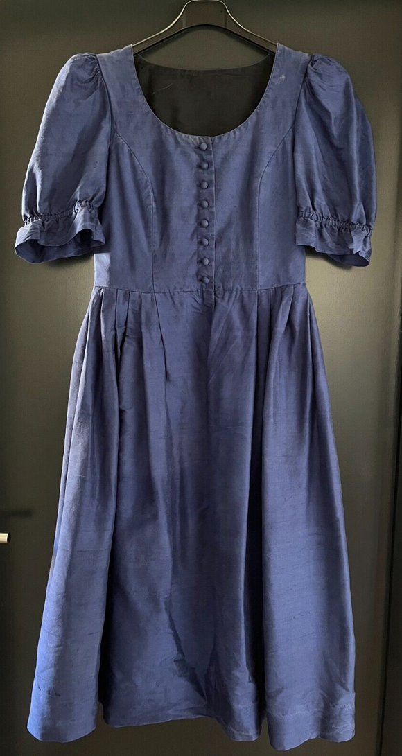 Damen Trachten Dirndl kurzarm Blau ca. Gr. 36/38